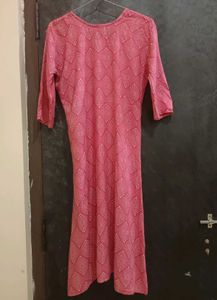 Charming Pink Printed Kurta