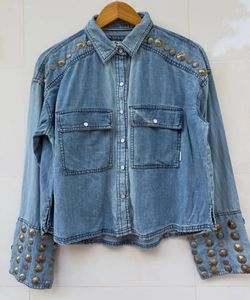 Studded Denim Shirt