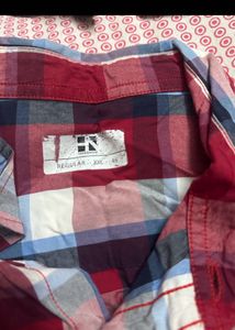 Here n Now Checked Casual Shirt - Red &amp; Blue