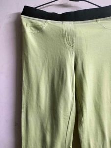 Green Slim Fit Pants