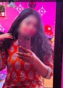 Orange Printed Kurta