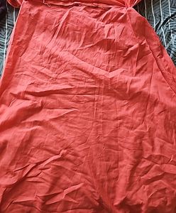 Orange Full Party Wear Gown With Pant &amp;shall
