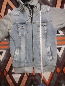 Men's Denim Hooded Jacket vintage imported US