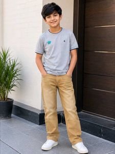 Stylish Grey T-Shirt and jeans for Boys