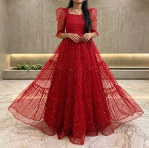 Stunning Red Sequin Gown
