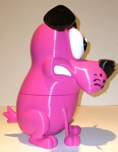 Courage the Cowardly Dog Figurine 3d printed