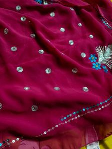 Chatpati Dark Pink Saree