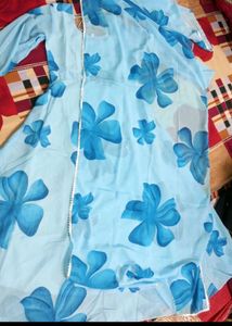 Blue Floral Print Dress