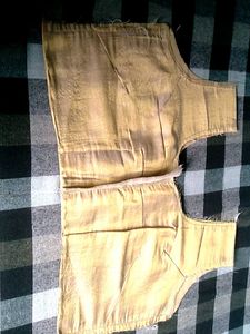 Golden Ethnic Blouse unfinished