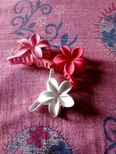 Chic Floral Hair Clips - Set of 3