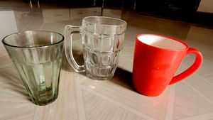 3 Set 2 Big Cups  &amp; 1 Tea Glass