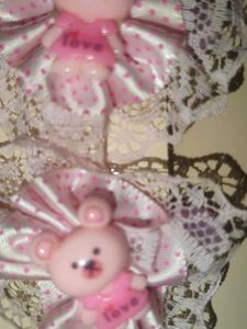 Cute Pink Teddy Bear Hair Clips
