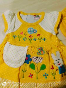 Yellow Frock For Baby Girl