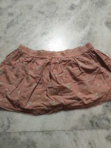 Cute Floral Print Mini Skirt