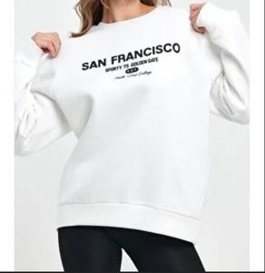 San Francisco White Sweatshirt