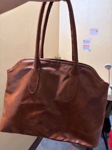 Brown Leather Handbag