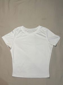Classic White Cropped T-Shirt
