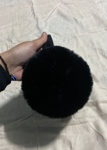Black Plush Earmuffs