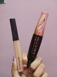 Mars Mascara and Maybelline concealer