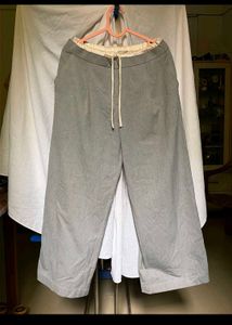 ZARA Grey Wide Leg Trousers
