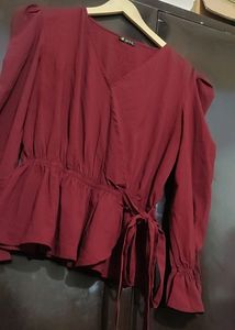 Maroon Color Top For Girl &amp; Woman 36 Bust