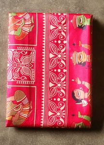 Vibrant Pink sami pure slik Saree with Traditional