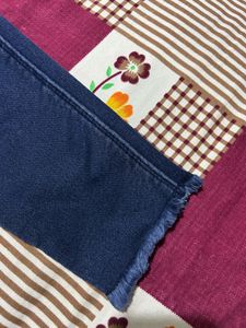 Blue High Waist Skinny Fit Jeans | Stretch Denim