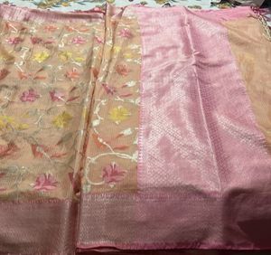 Beautiful Saree with Floral Motifs
