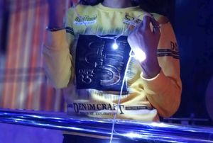 Yellow Graphic Print Pullover