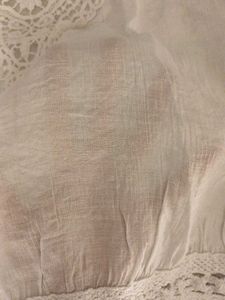 Boho White Lace Trim Tunic Top