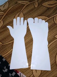 Acrylic Mehndi Hand and leg set of 2pcs