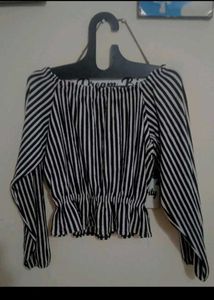 Striped Off-Shoulder Top