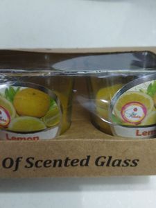 3pcs Scented Candles Glass