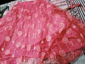 Full Flear Lehnga With Belt Dupatta