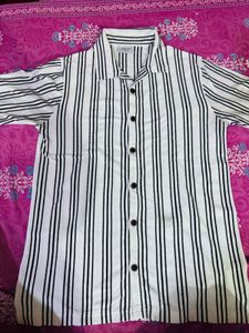 Men's Striped Short Sleeve Shirt