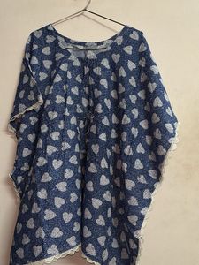 Heart Print Top Kaftan