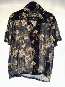MASCLN SASSAFRAS Floral Print Shirt