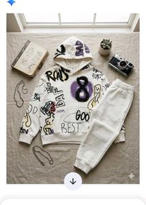 Zara Graffiti print Hoodie and track pant set