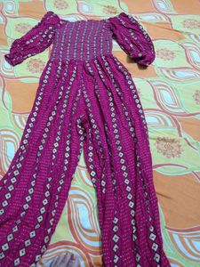 Jumpsuit Maroon Colour Stretchable Will Fit Any Bo