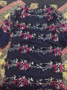 Elegant Embroidered net Kurta