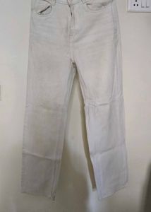 Trendy Light Wash Wide Leg Jeans