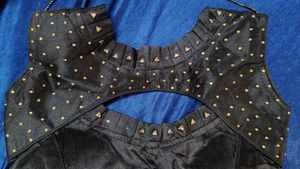 Elegant Black Embellished Blouse