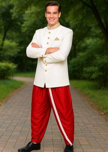 Red Dhoti Pants