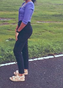 Lilac Textured Tie-Front Top
