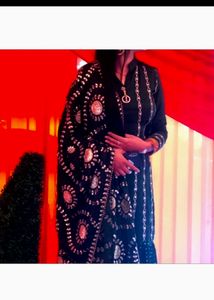 Beautiful Designer Sharara Suit In Pure Crepe