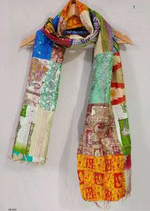 Colorful Patchwork Baul Kantha Stoles