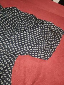 Patterned Button-Down Shirt