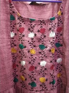 Embroidered Maternity Kurta