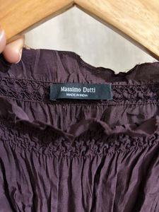 Massimo Dutti textured blouse
