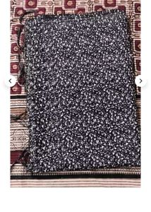 Elegant Black and White Saree